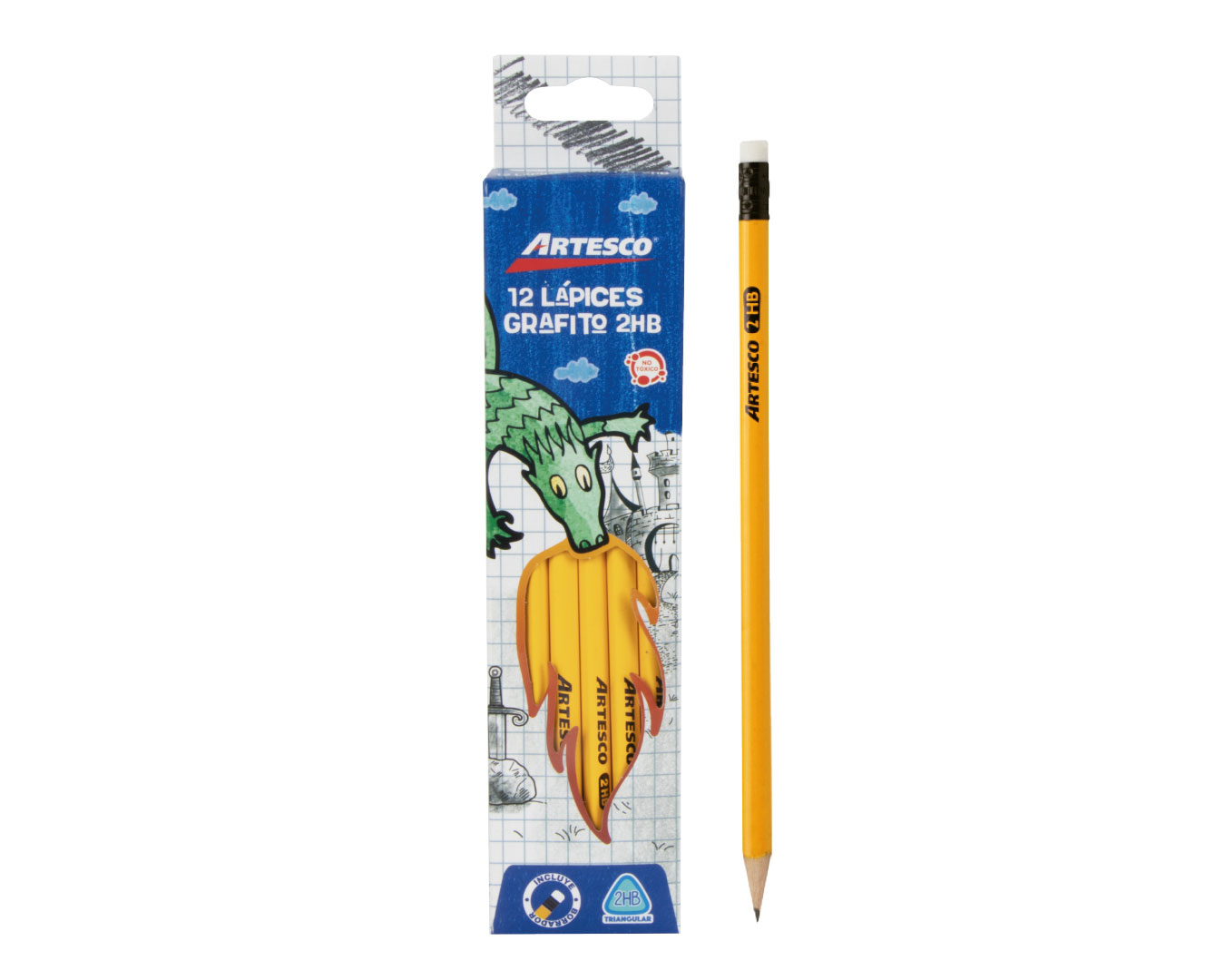 LAPIZ 2HB ARTESCO TRIANGULAR - Suministros e Impresos